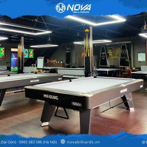 Bàn MR-SUNG màu đen được Nova Billiards lắp đặt tại Bình Decal Club Đà Lạt