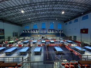 Toàn bộ quang cảnh nhà thi đấu Quảng Ngãi