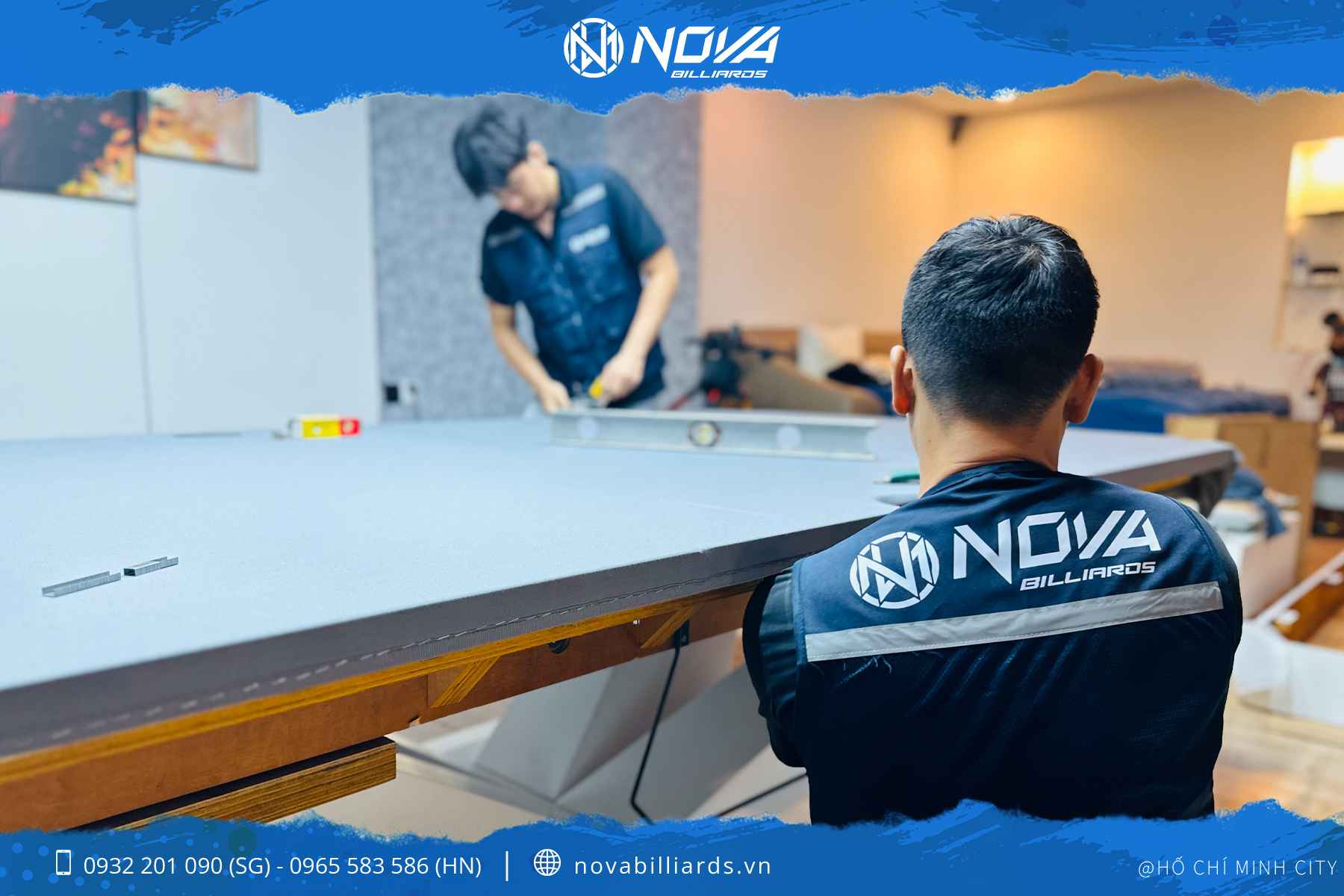 Lắp bàn bida KKKing tại nhà khách hàng TP.HCM – Nova Billiards