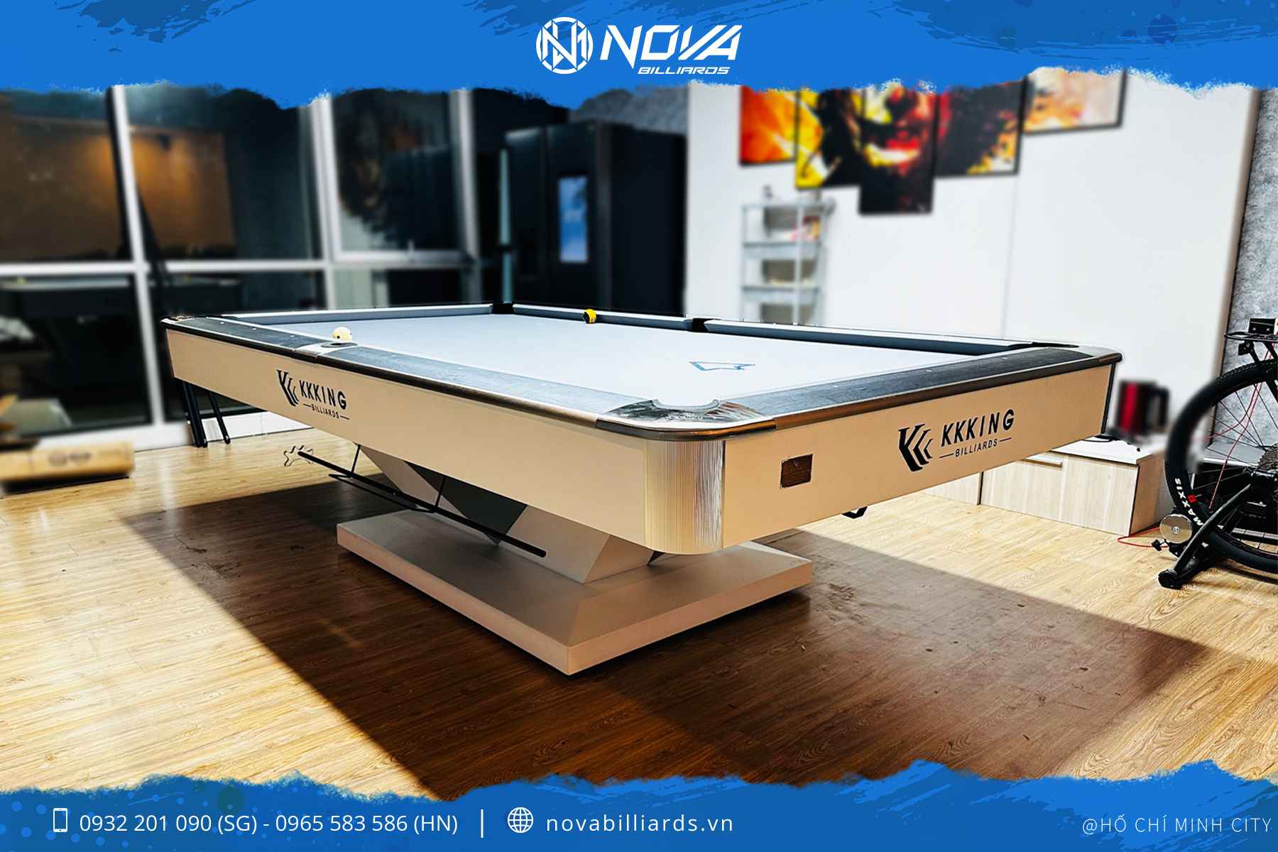 Lắp bàn bida KKKing tại nhà khách hàng TP.HCM – Nova Billiards