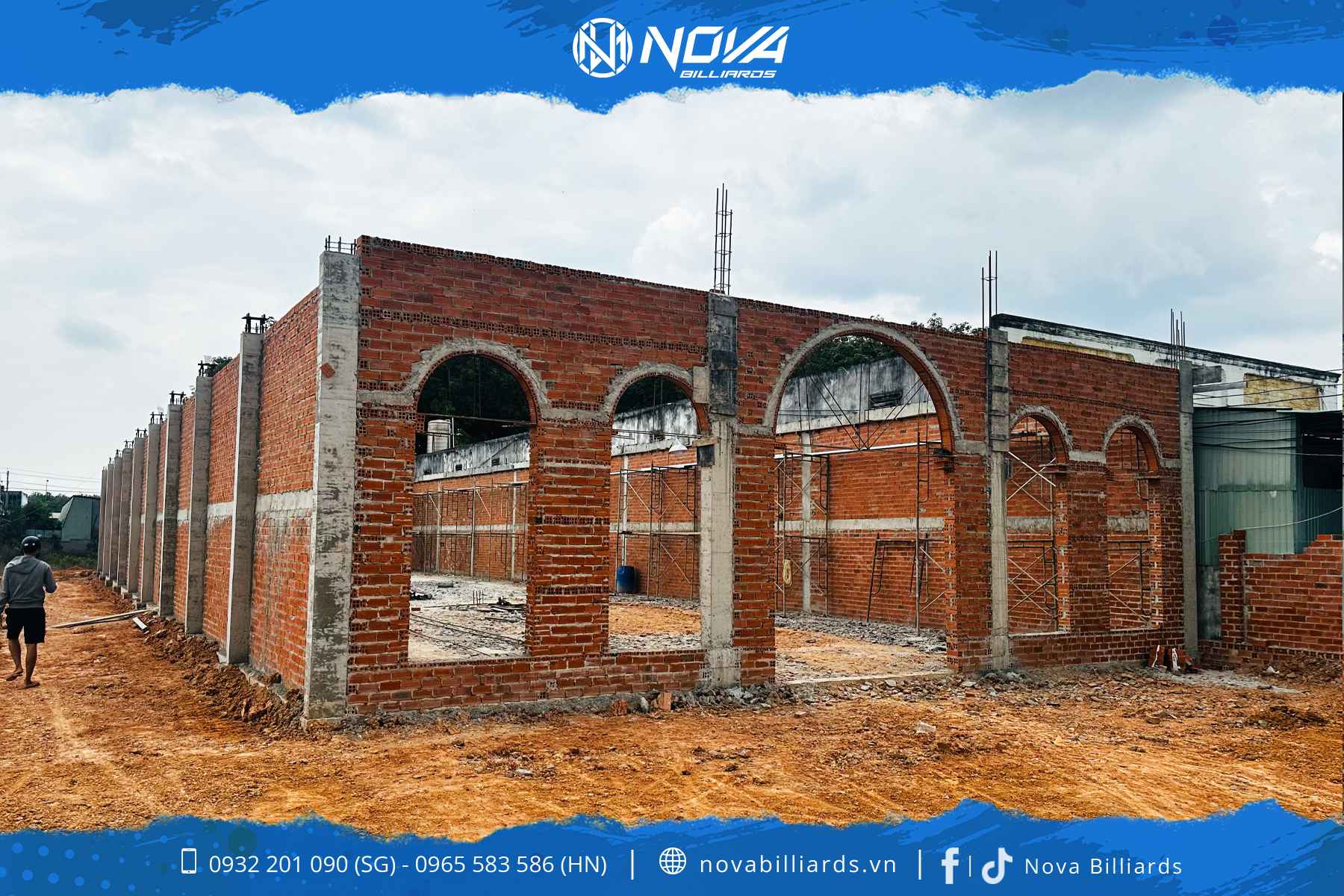 Nova Billiards đang thi công clb bida tại tây ninh