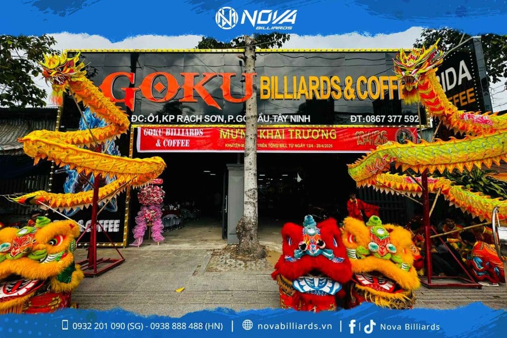 Goku Billiards Gò Dầu Tây Ninh không gian quán bida đẹp